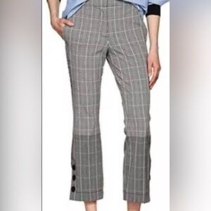 Derek Lam Crosby Plaid Trouser Pants Crop Ankle Size 6